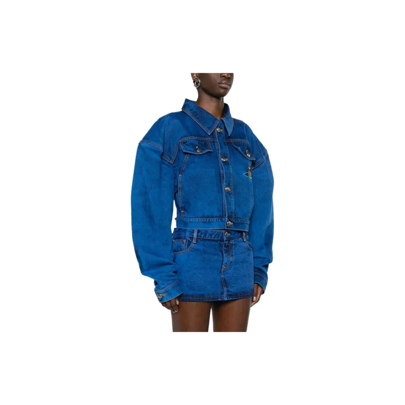 Vivienne Westwood Boxer Cropped Denim Jacket-3