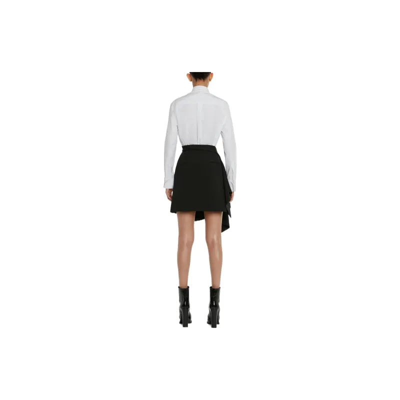 Alexander McQueen Asymmetric Mini Skirt-2