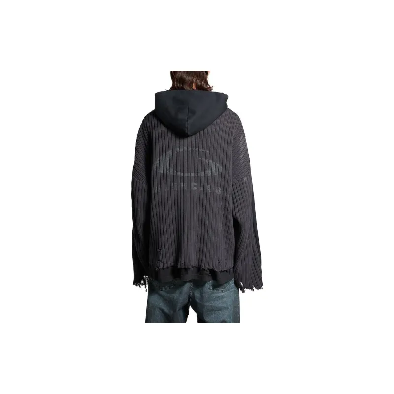Balenciaga Patched Zip Up Hoodie-1
