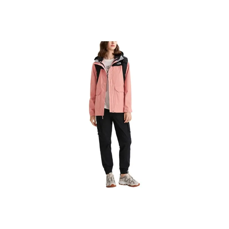 THE NORTH FACE City Outdoor Collection Windbreaker Jackets Women's Pink-1