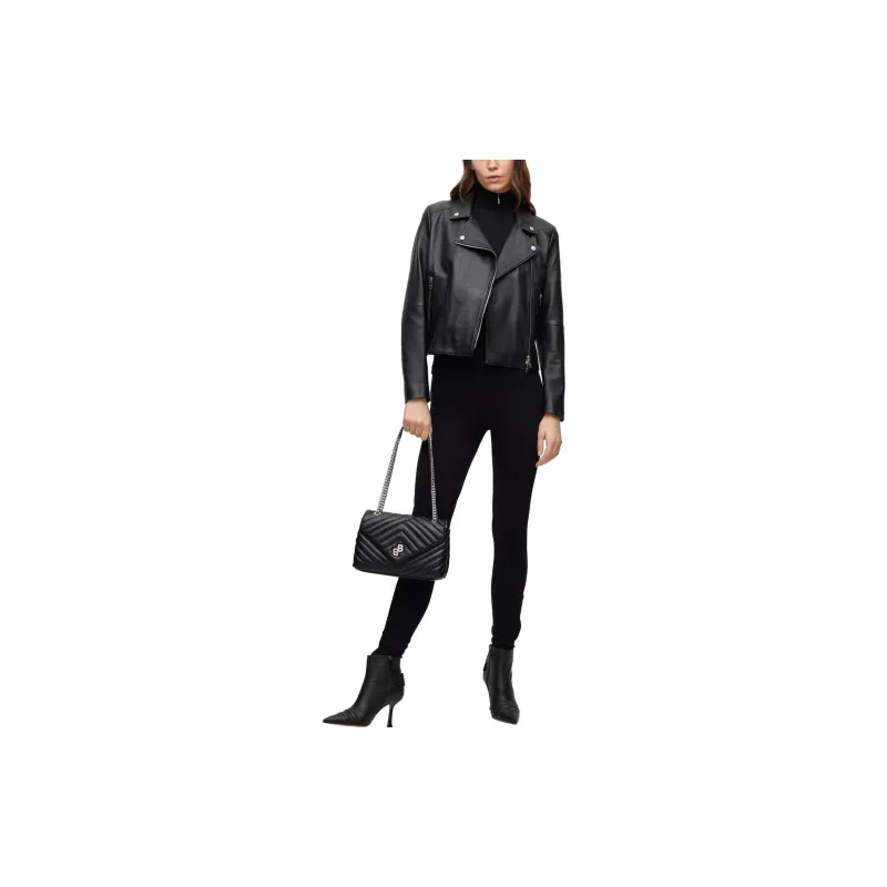 HUGO BOSS Zipped Leather Jacket-1