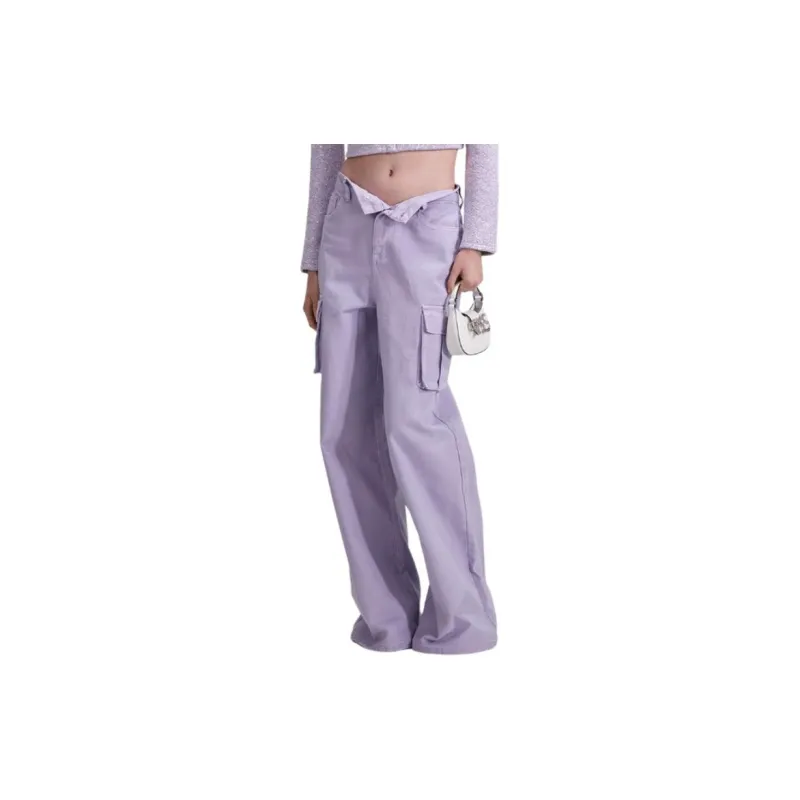 Self-portrait Wide-leg Cargo Jeans-1
