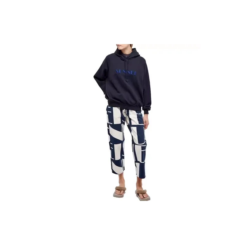 Sunnei CLASSIC PANTS Casual Pants Women's Black White-1