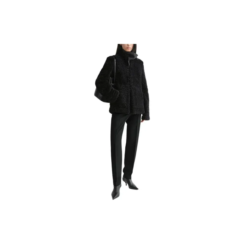 TOTEME Cinched Shearling Jacket-1