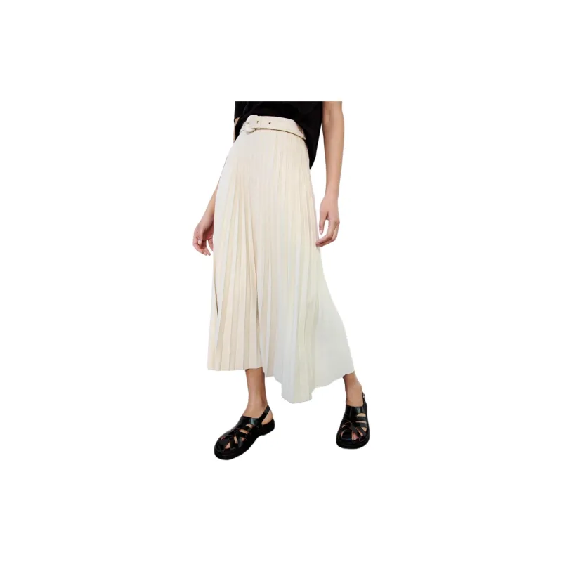 ZARA Casual Long Skirts Women's White-6