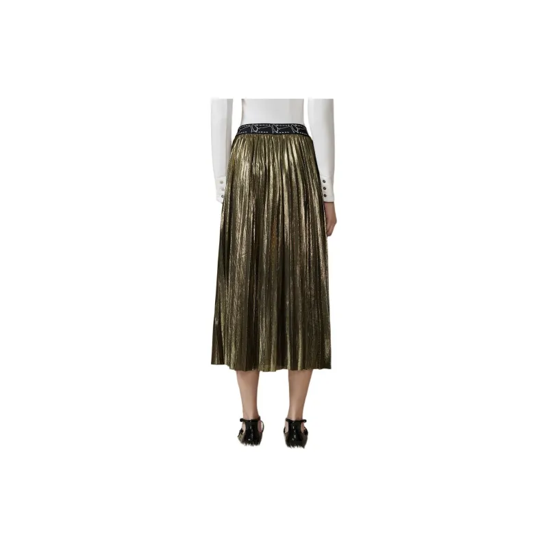 DKNY Casual Long Skirt Women's Gold-2