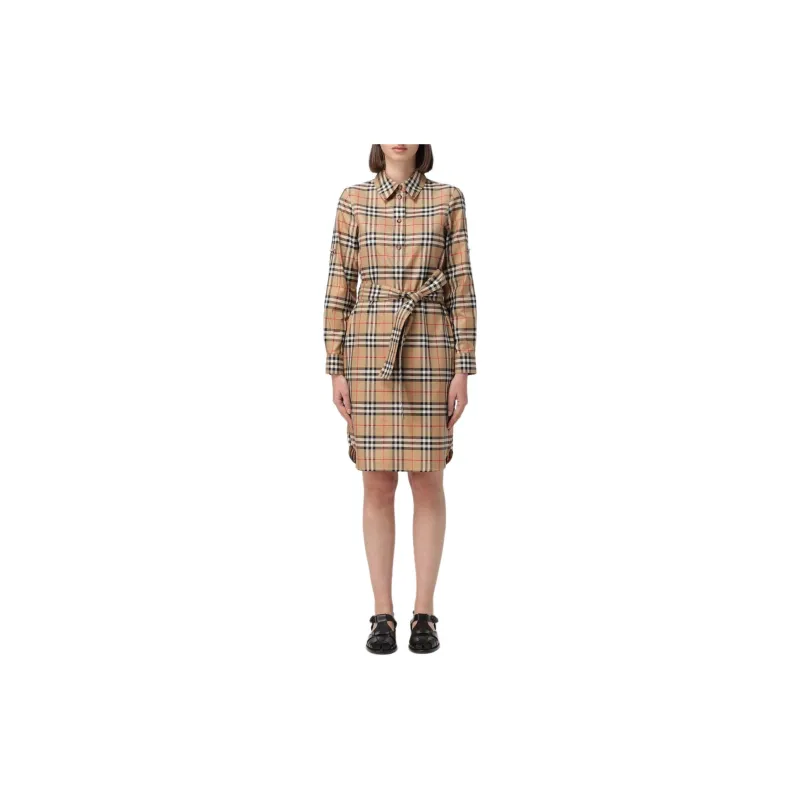 Burberry Vintage Check pattern Shirt Dress-1