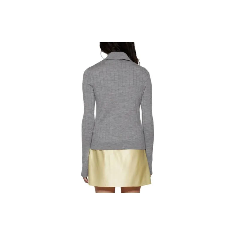 Givenchy Long Sleeve Polo 'Heather Grey'-3