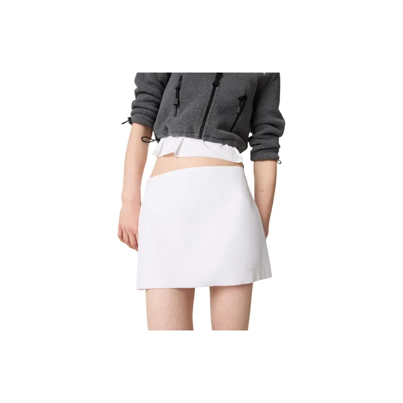 MIU MIU FW24 Casual Short Skirts Women's White-1