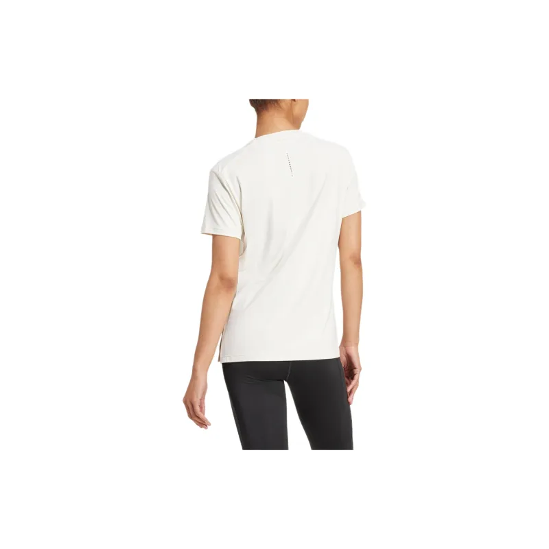 Adidas Drop Shoulder Sleeve T Shirt Women's Pink White-3