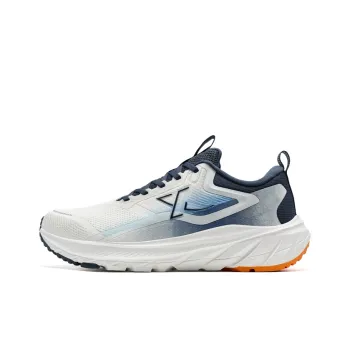 XTEP Comfortably Wear-Resistant Rebound Coverage Low-Top Casual Running Shoes Men's White Blue