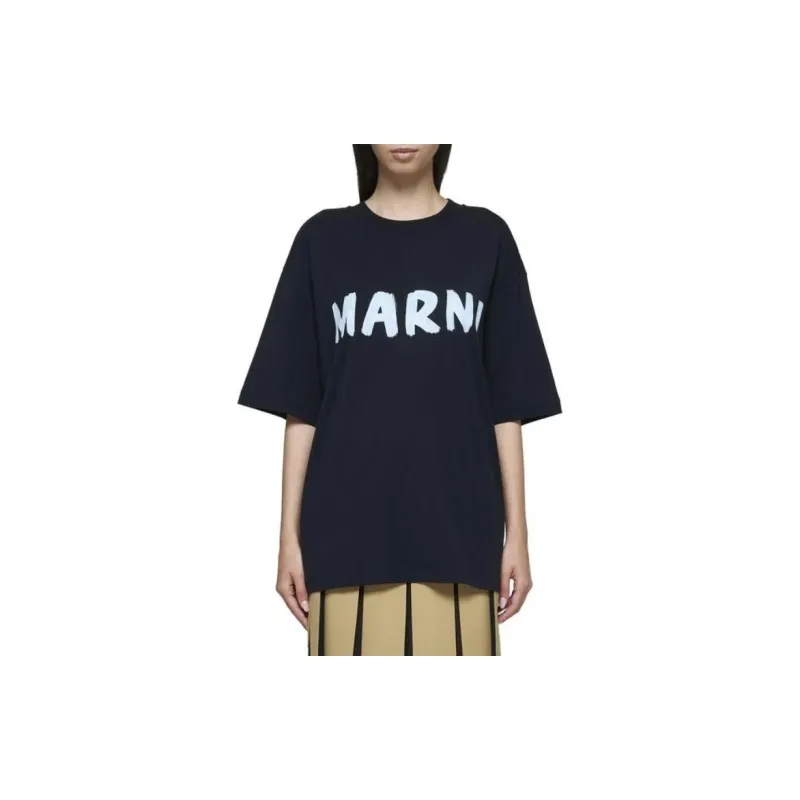 MARNI Logo T Shirt 'Black'-1