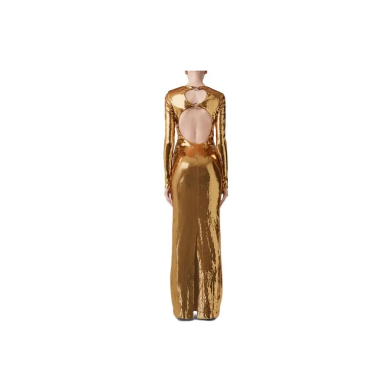 Burberry SS23 Long-Sleeved Dresses Women's Gold-2