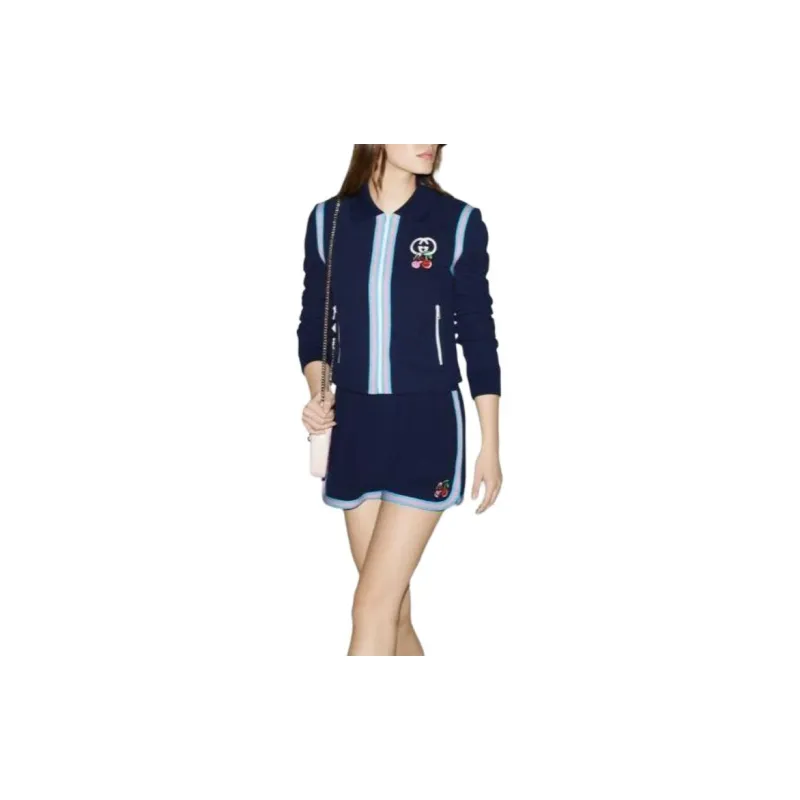 GUCCI Casual Shorts Women's Blue-2