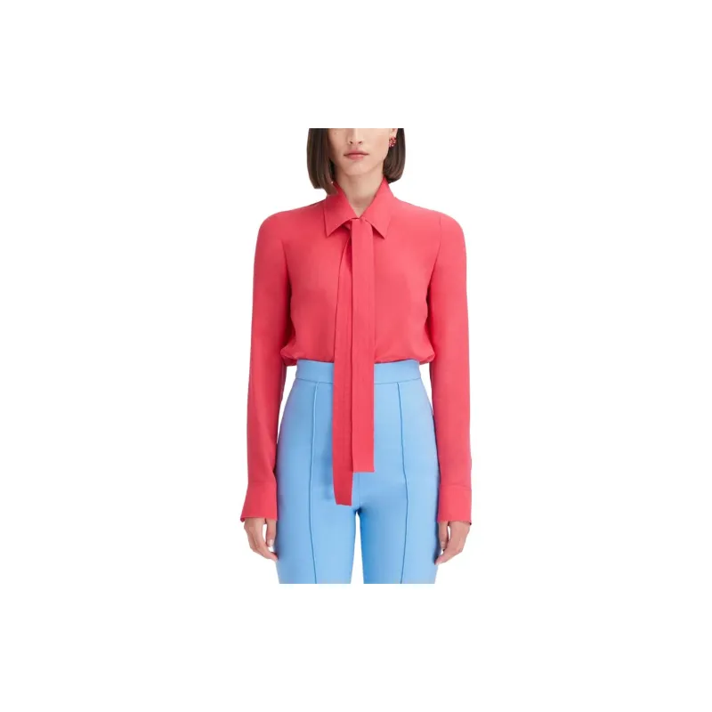 OSCAR DE LA RENTA Crepe-de-chine Silk Blouse-1