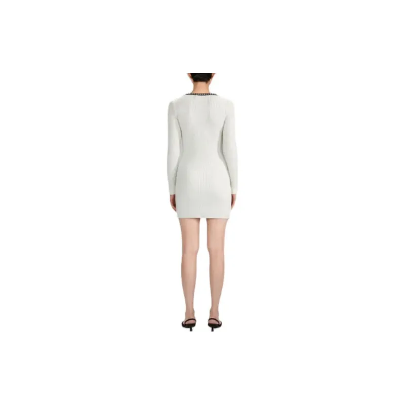 Self portrait Long Sleeved Dresses Women's White-1