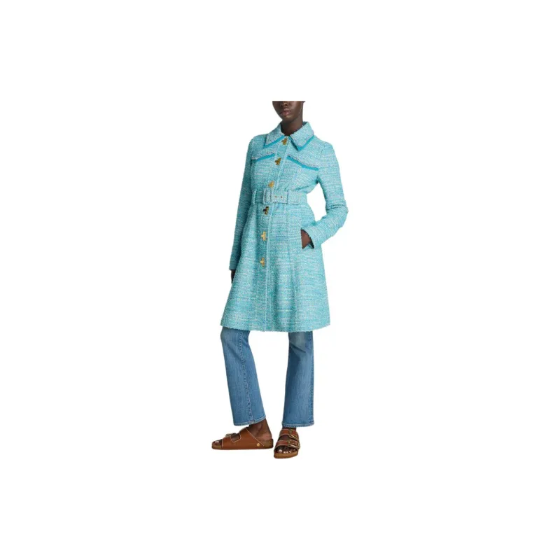 St. John Belted Tweed Coat-3