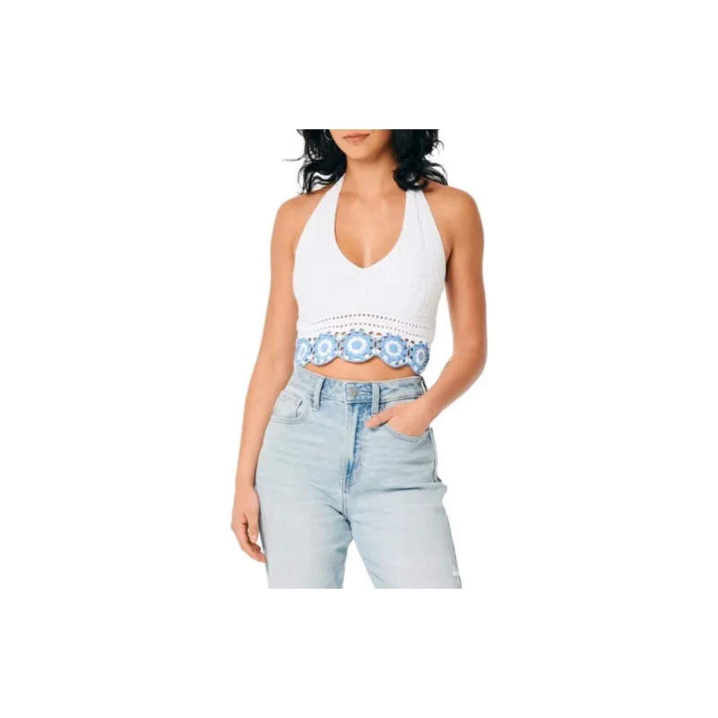 Hollister Tank Tops Women's White-2