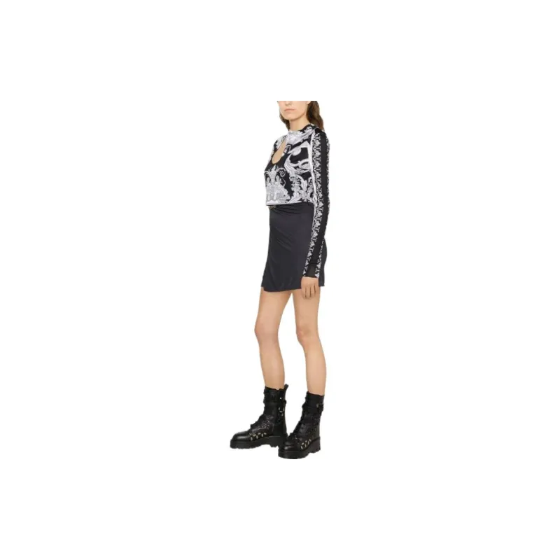 VERSACE Barocco print Crop Top-3