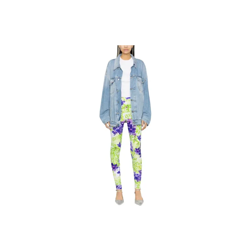 VERSACE SS23 Leggings Women's Green-1