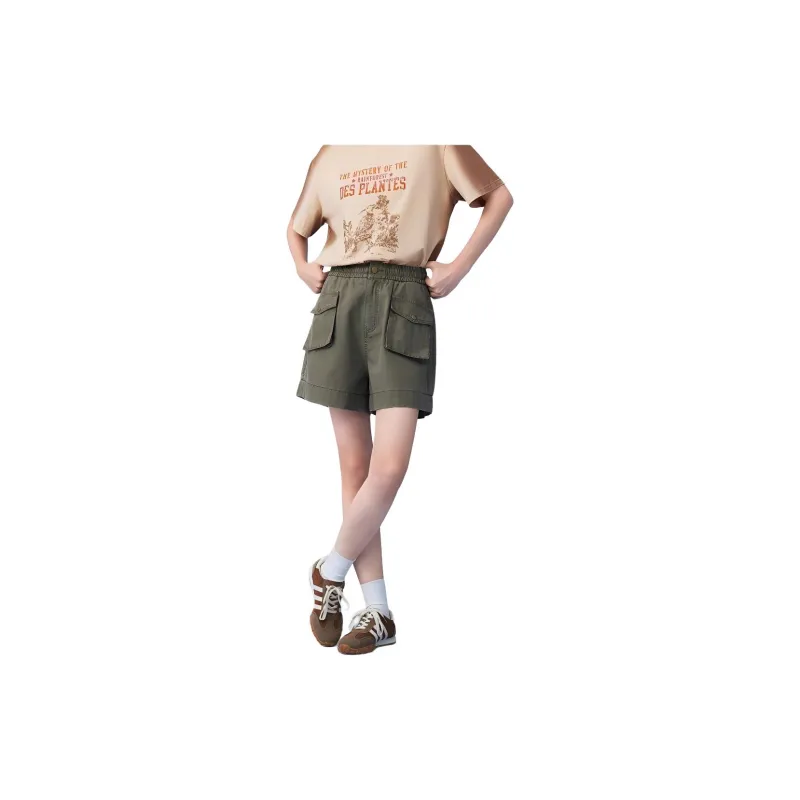 EICHITOO Cargo Shorts Women's Dark Green-2