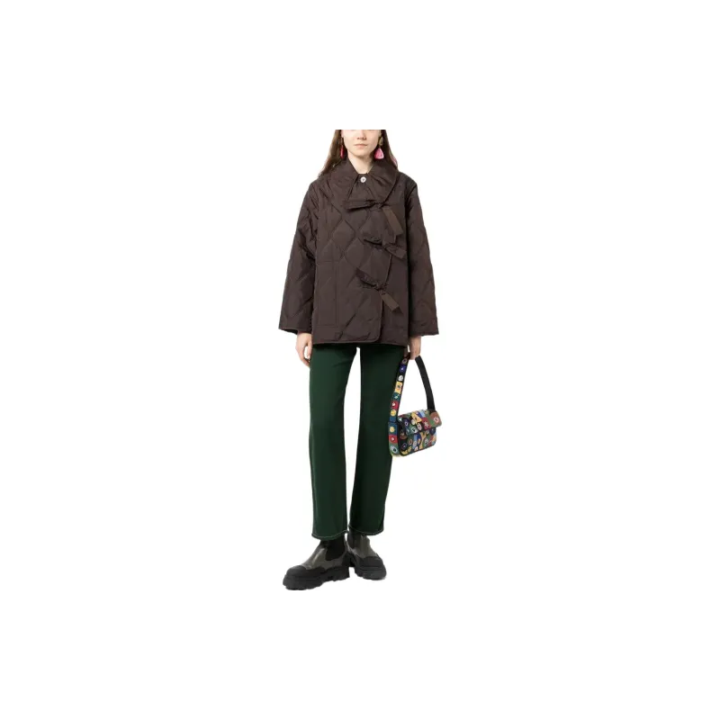 GANNI Jackets Women's Brown-1