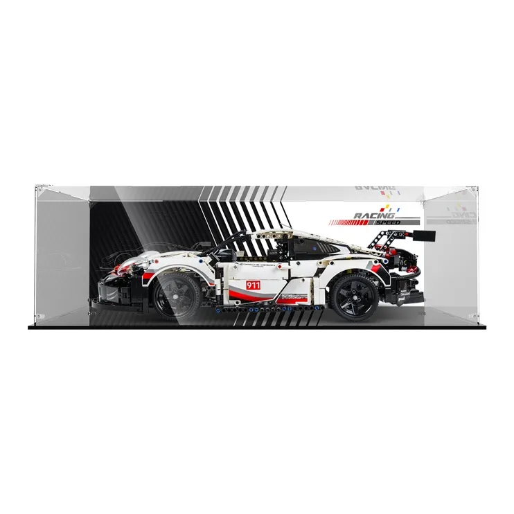 LIGHT YOUR BRICKS Compatibility Building Block Porsche 911 Storage Box Model Accessories-8