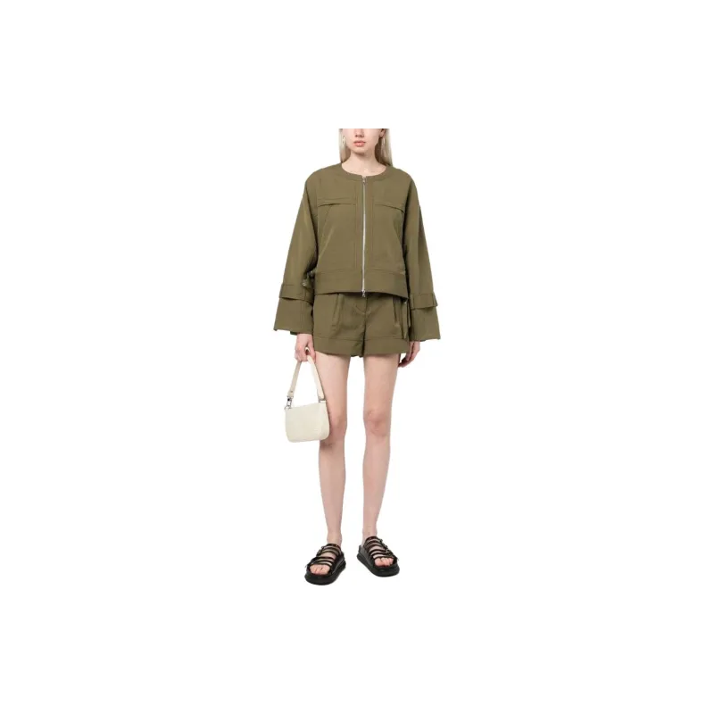 3.1 Phillip Lim Paperbag Cotton linen Shorts-1