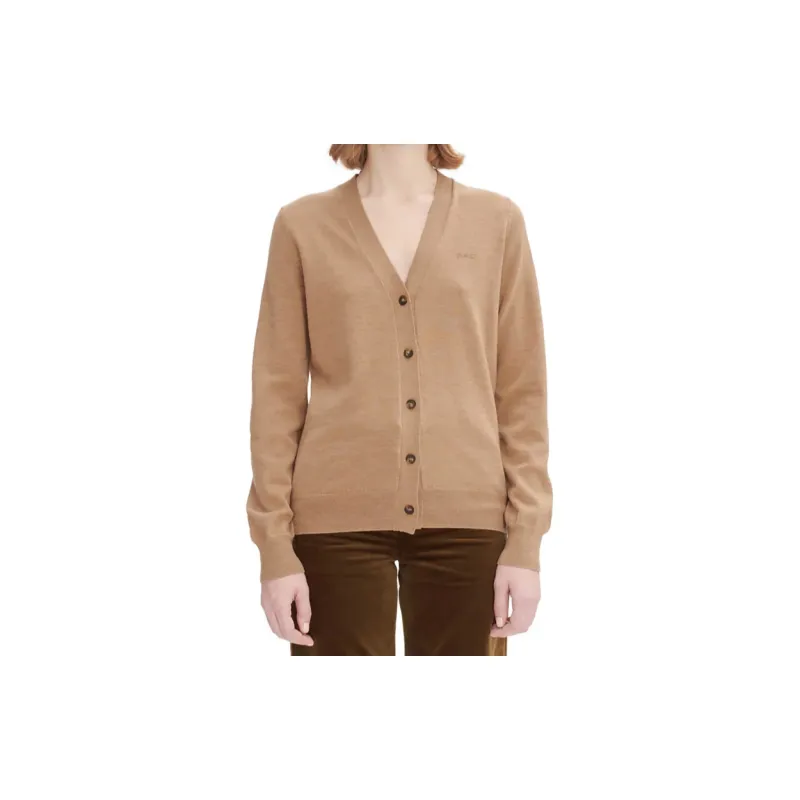 A.P.C Salome Logo Embroidered Cardigan-1