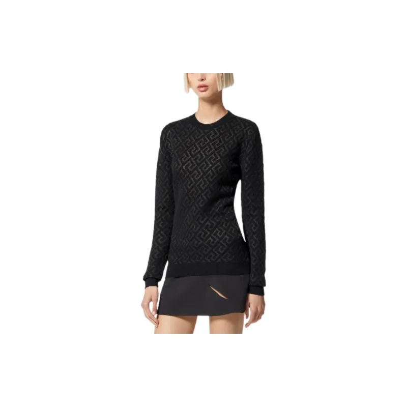 VERSACE FW22 Sweater Women's Black-2