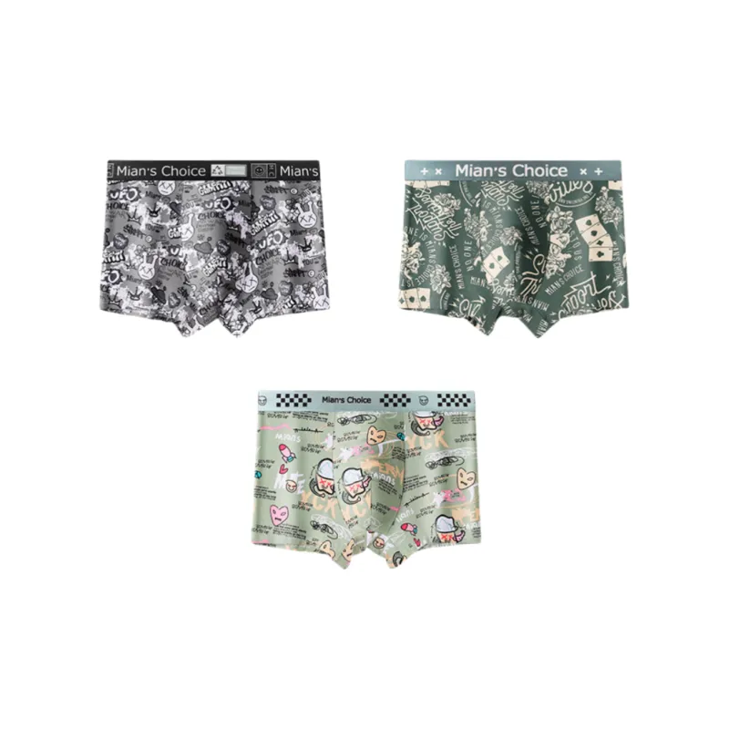 Lan Miao Underpants Men's 3 Pack-3