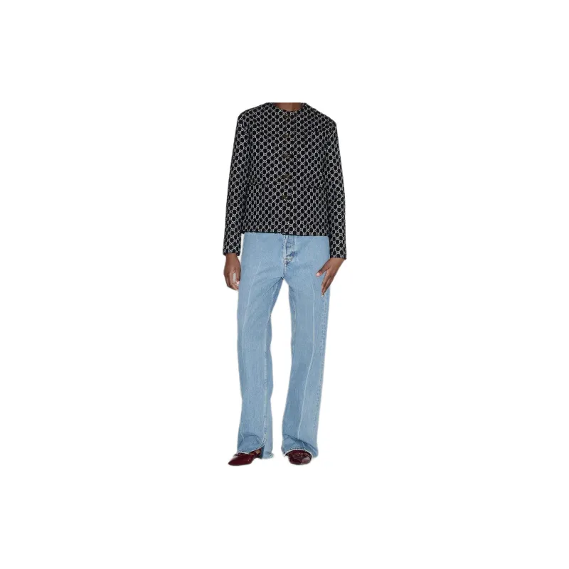 GUCCI SS24 Jackets & Coats Women's Black White-1