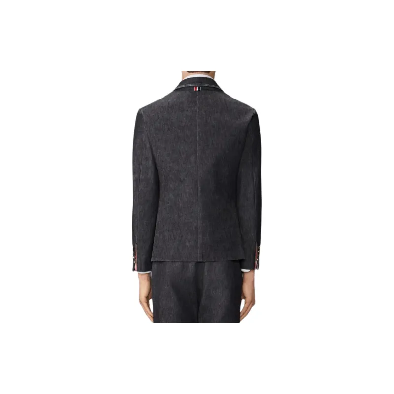 THOM BROWNE· FW24 Denim Jacket Men's Washed Black-1
