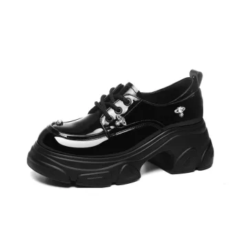 Golden Silk Rabbit Casual Single Shoes Women's