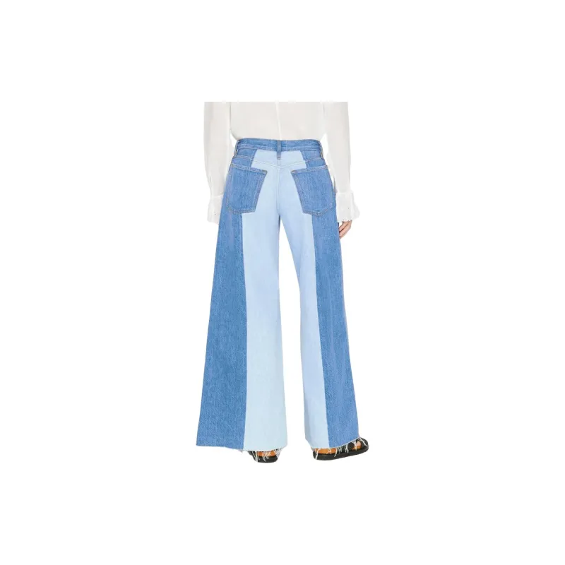 FRAME Split Seam Wide leg Jeans-3