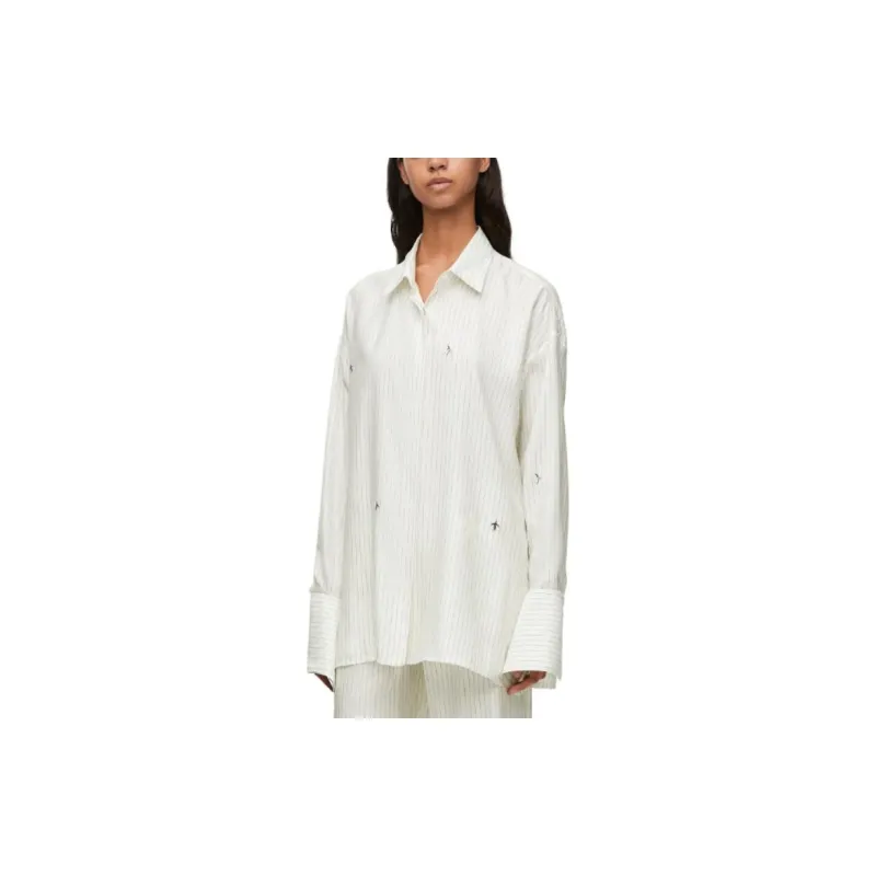LOEWE X Suna Fujita Pinstripe Shirt-1