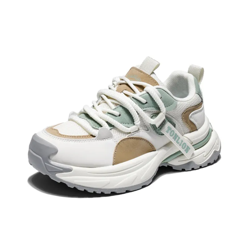 Tonlion Anti Slip And Wear Resistant Breathable Low Top Chunky Sneakers Women's-12