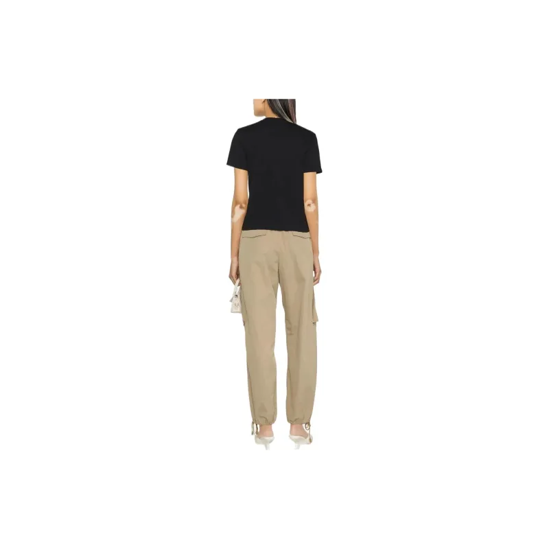 Jacquemus Le Camargue Wavy Logo Short T Shirt 'Black'-2