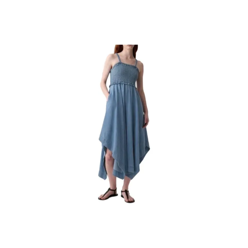 GAP Slip Dresses Women's Medium Bright Blue-1