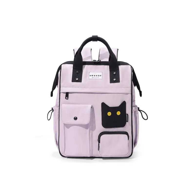 NOXXON Nylon Backpack Regular Women's Smoke Purple/Khaki-5