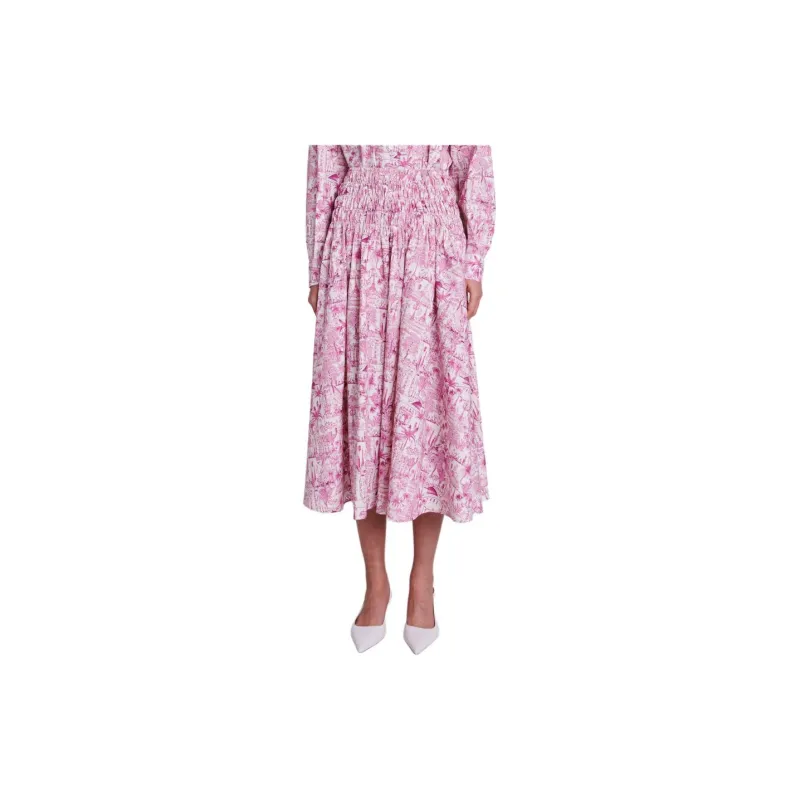 Maje Smocked waist Skirt-1