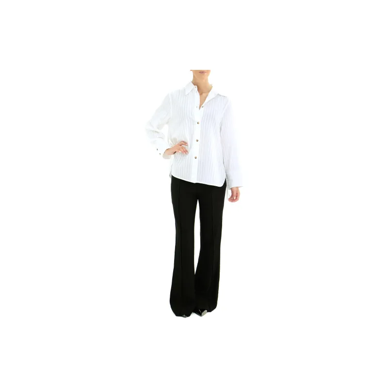 GANNI Striped Oversized Shirt-1
