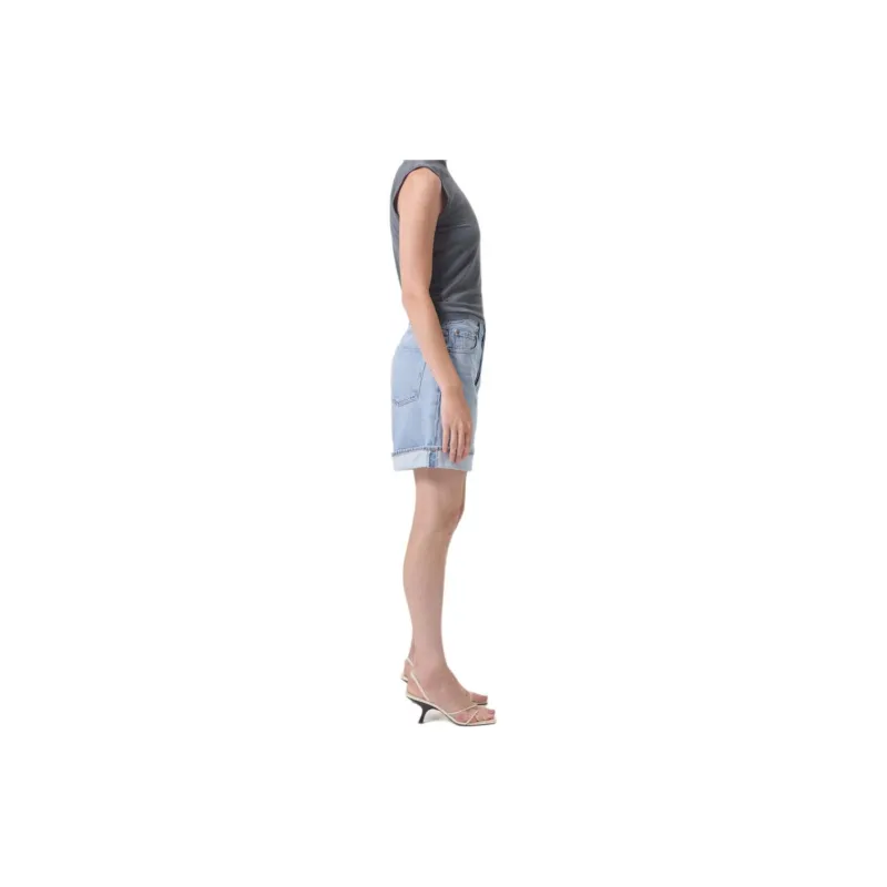 AGOLDE Dame High waisted Denim Shorts-3