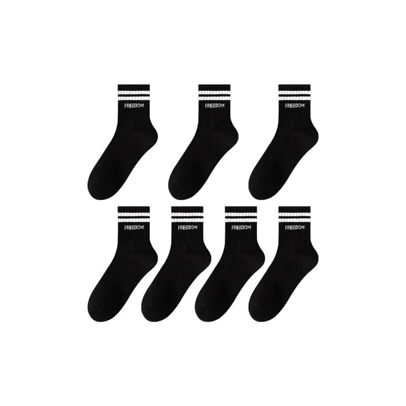 MIIOW Trend Party Series Mid Calf Socks Unisex 7 Pack-12