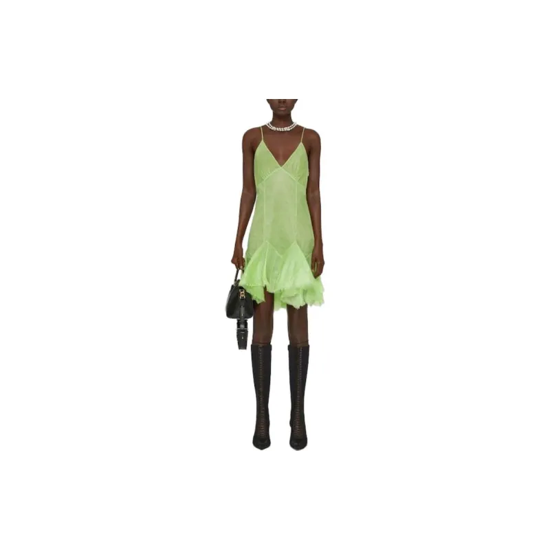 Givenchy SS23 Sleeveless Dress Women's Bright Green-1