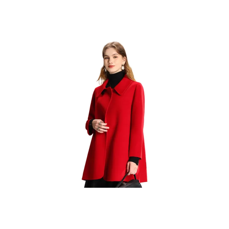 FENHONGMALI Coats Women's Red-1