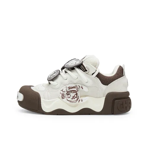 POP MART x Champion Low Top Skateboard Shoes Men
s Coffee Brown