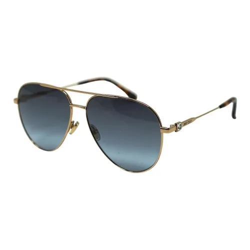 Jimmy Choo Subject To Official Website Aviator Sunglasses Unisex Gold