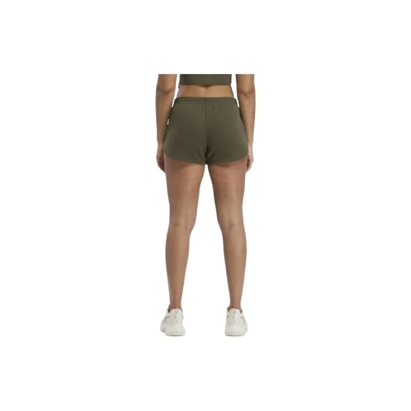 Reebok Dentity French Terry Shorts Casual Shorts Women's Dark Green-3