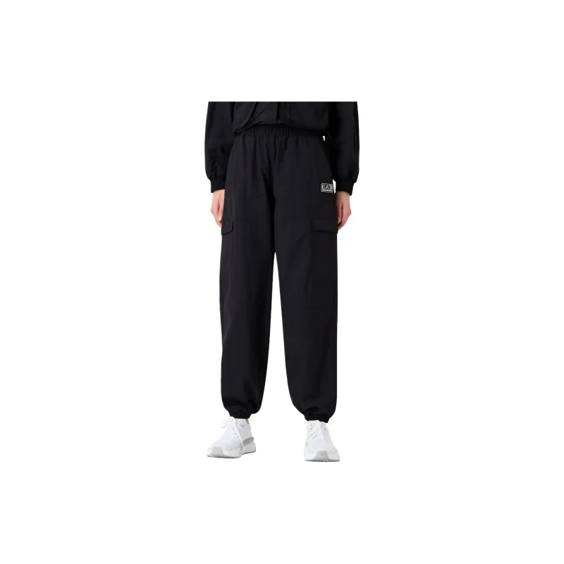 EMPORIO ARMANI EA7 SS24 Cargo Pants Women's Black-2